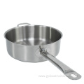 Household stainless steel pan with handle